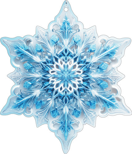 М-17479 Вырубная фигурка. Снежинка (двухсторонняя, ВД-лак)