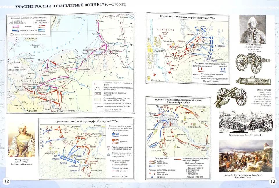 Атлас: История России конец XVII-XVIIIвв 8кл