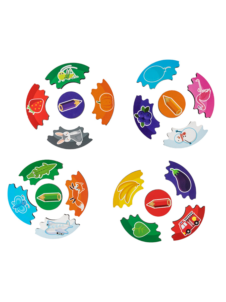 Пазлы из дерева. Mon premier paquet "Цвета" 60 эл