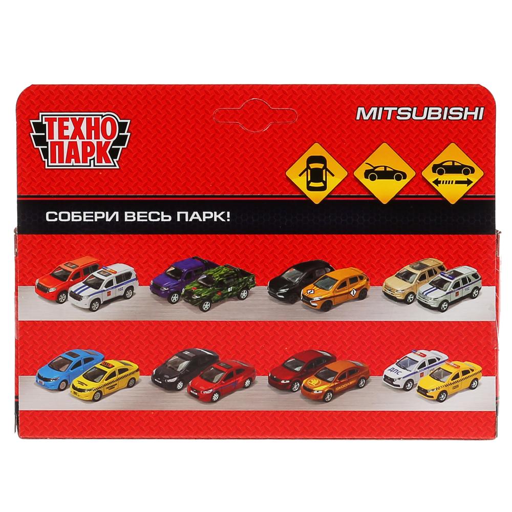 Машина металл MITSUBISHI PAJERO SPORT ПОЛИЦИЯ, 12 см, дв, баг, ин,белый,кор Технопарк в кор.2*36шт