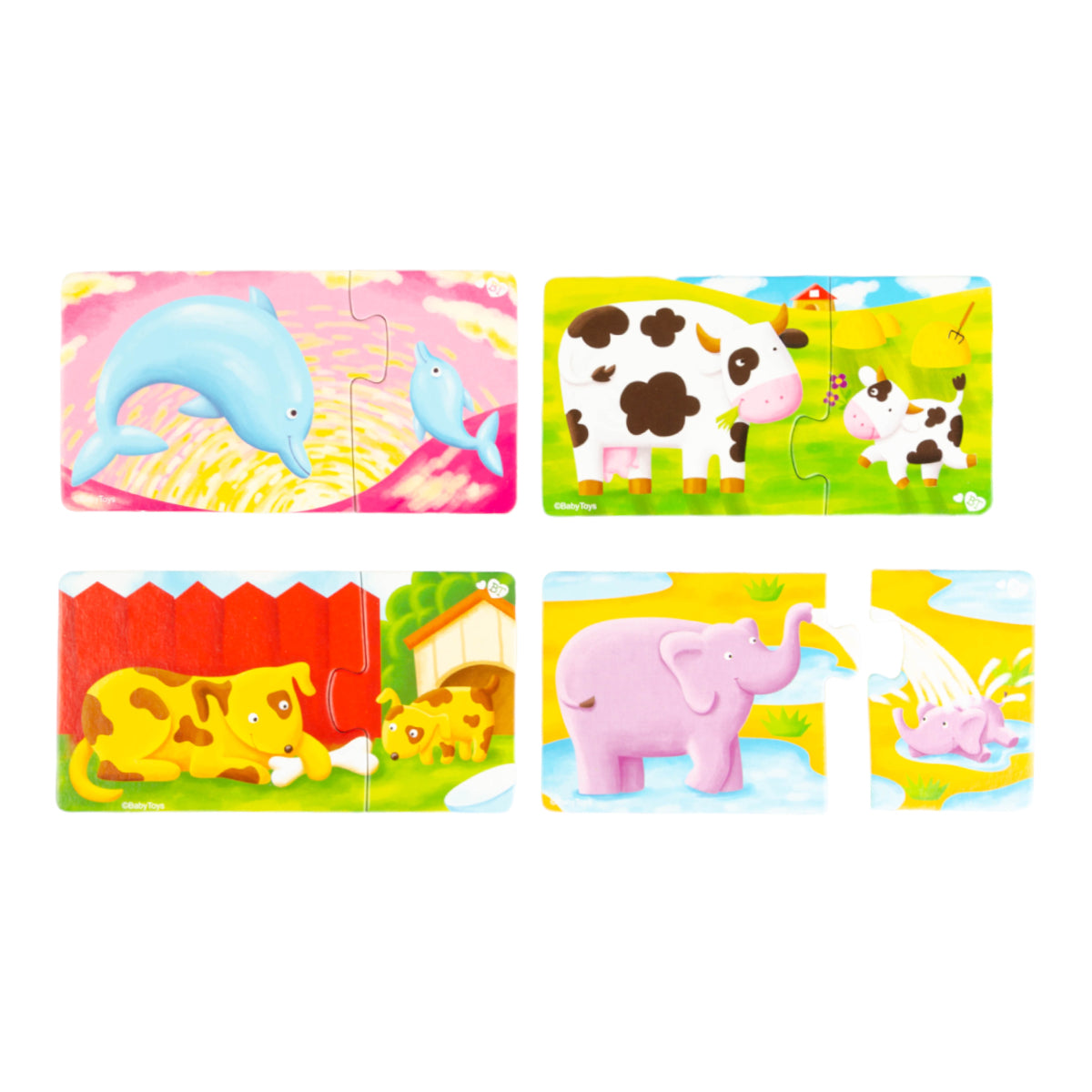 Пазлы макси парные "Чей малыш?" JOUETS POUR BÉBÉ 20 ÉLÉMENTS