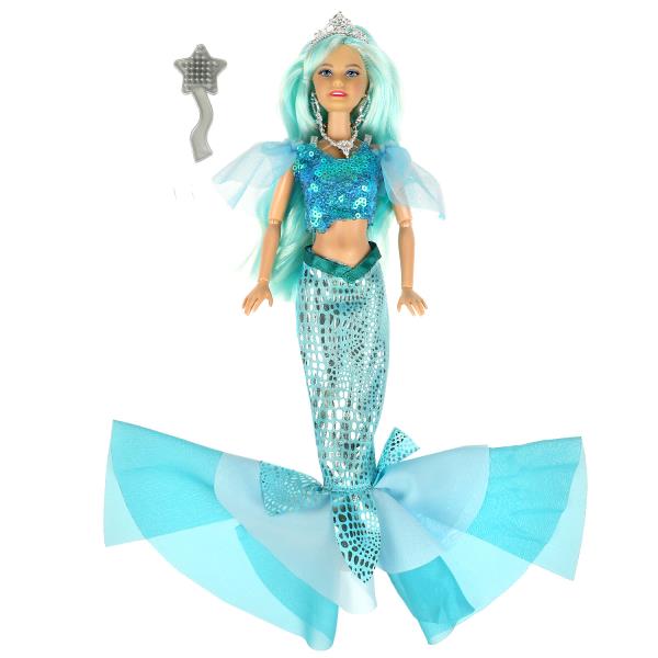 Кукла 29 см София, руки и ноги сгиб, русалка, акс, кор КАРАПУЗ в кор.24шт