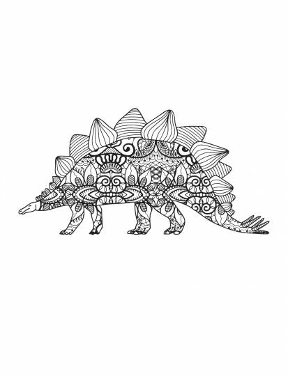 Dino. Творческая раскраска удивительных динозавров