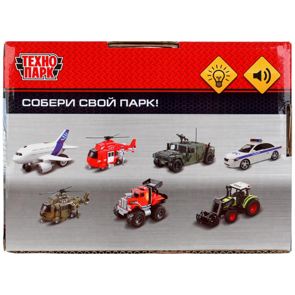 Машина пластик свет-звук СКОРАЯ 14 см, кор. Технопарк в кор.2*48шт
