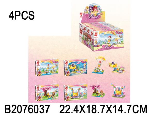 Constructeur en plastique. атракцион, с фигуркой, в ассорт. dans le cor. dans l'affichage up-4шт dans kor.16up