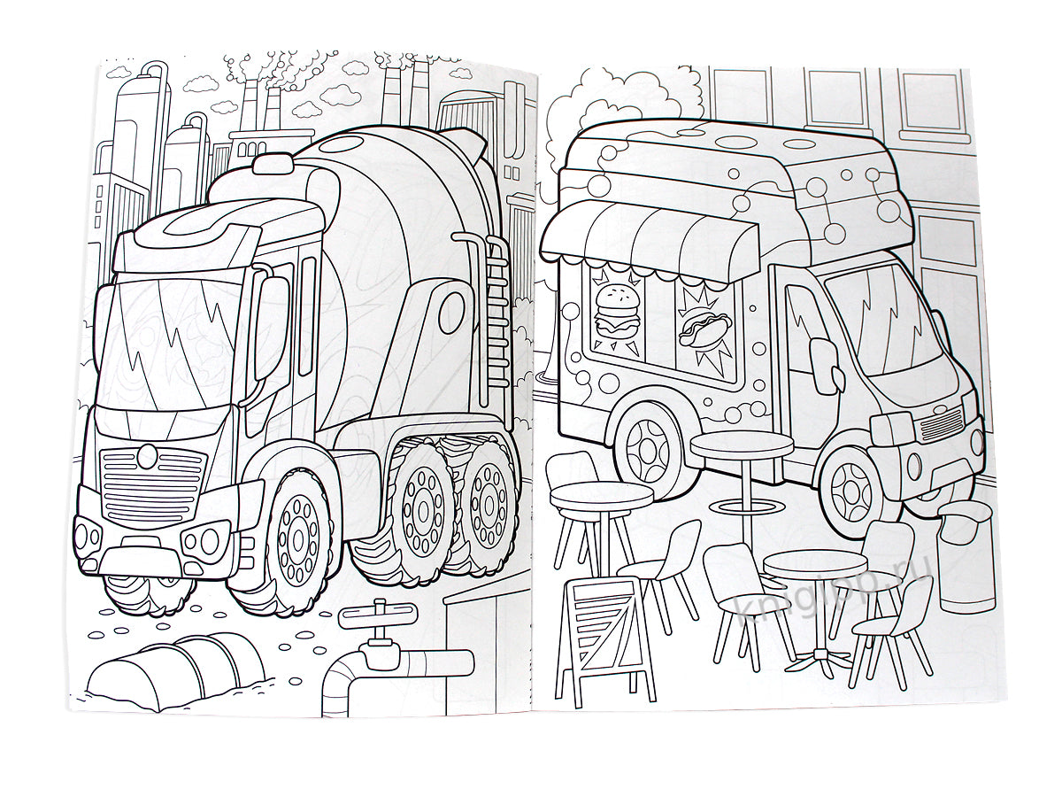 РАСКРАСКА С МАШИНКАМИ. МЕГАТАЧКИ