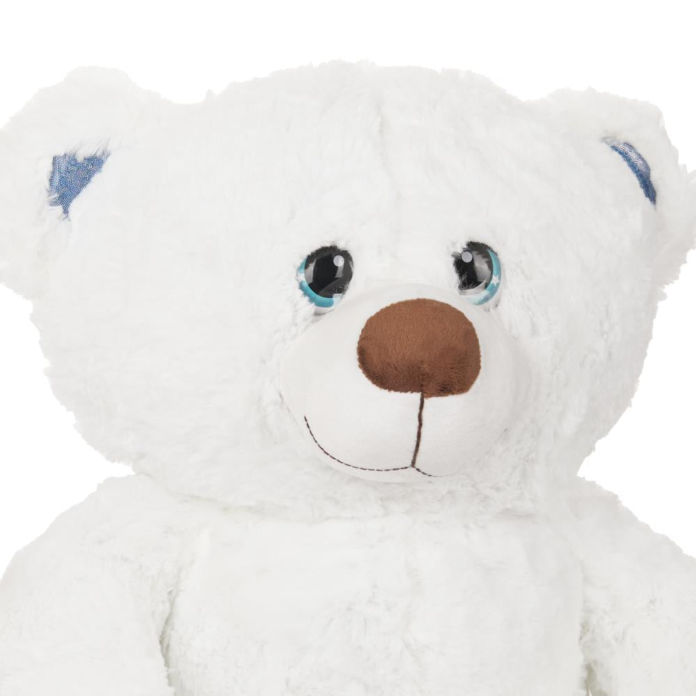 Игрушка мягкая "мульти-пульти" мишка белая с бантиком 50см, без чипа "МУЛЬТИ-ПУЛЬТИ" в кор.24шт