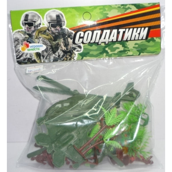 НАБОР СОЛДАТИКОВ "ИГРАЕМ ВМЕСТЕ" С АКСЕСС. В ПАК. (РУСС. УП.) в кор.2*204шт