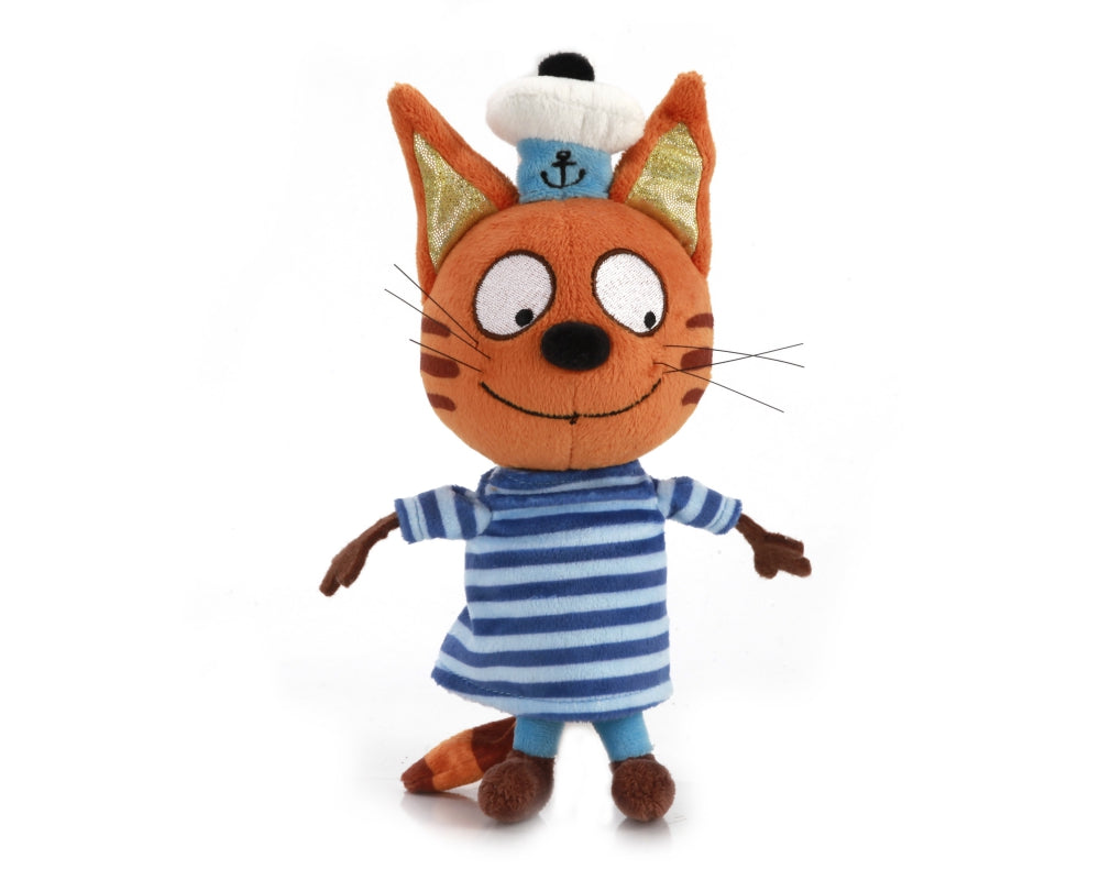 МЯГКАЯ ИГРУШКА "МУЛЬТИ-ПУЛЬТИ" ТРИ КОТА. КОРЖИК 14СМ, ОЗВУЧ. РУСС. ЧИП В ПАК. в кор.24шт