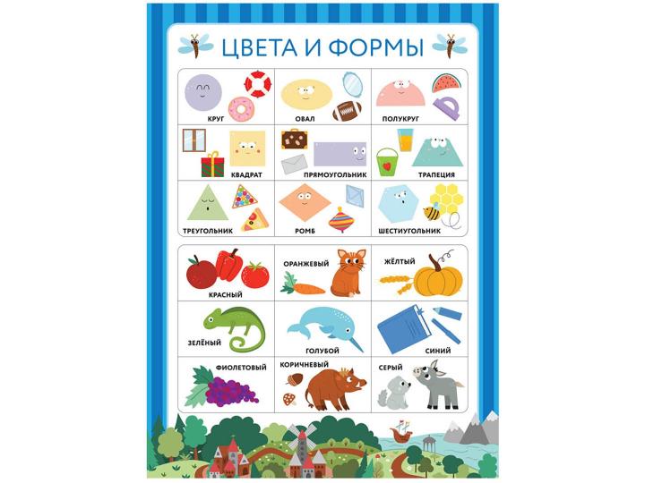 10 обучающих плакатов для малышей под одной обложкой
