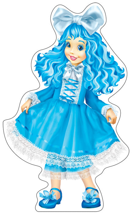 ФМ-13123 Плакат вырубной А4. Мальвина (с блестками в лаке)