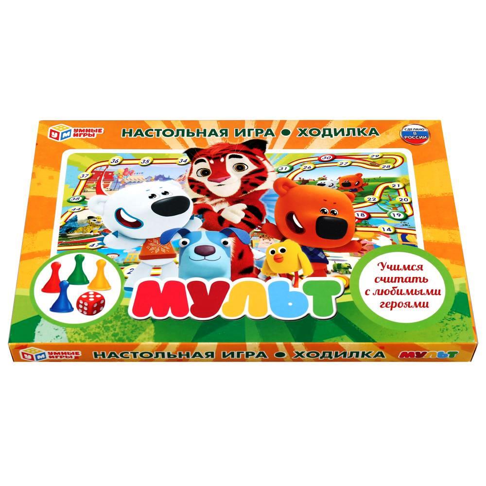 НАСТОЛЬНАЯ ИГРА-ХОДИЛКА "УМНЫЕ ИГРЫ" МУЛЬТ В КОР. в кор.20шт