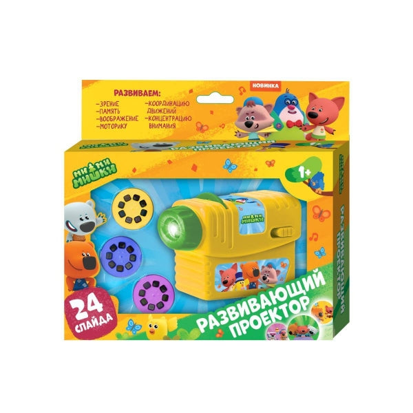 Развивающий проектор Ми-ми-мишки 24 слайда.свет.кор.бат. Умка в кор.2*96шт