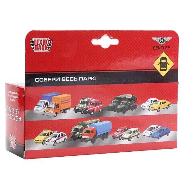 МАШИНА «ТЕХНОПАРК» МЕТАЛЛ. ИНЕРЦ. БЕНТЛИ БЕНТАЙГА, 1:45, ОТКРЫВ. ДВЕРИ, В РУСС. КОР. в кор.2*36шт