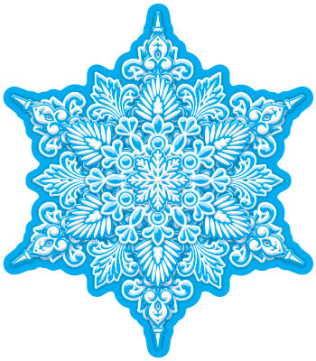 М-15248 Figurine en forme de Vырубная. Снежинка. Двухсторонняя - группа Снежинки