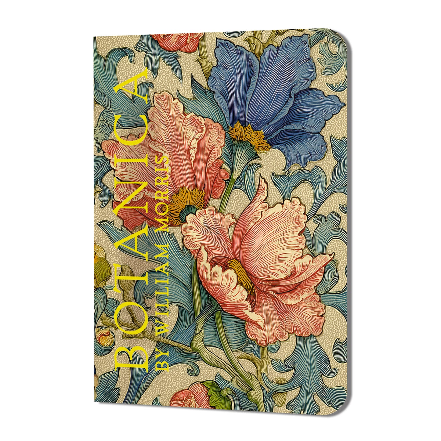 Блокнот BOTANICA by William Morris (розовые и голубые цветы)