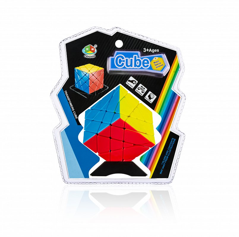 Cube.Головоломка Кубик "Transfomers cube"6,5х6,5см (грани в виде геомет.фигур) в блист. арт.WZ-13121