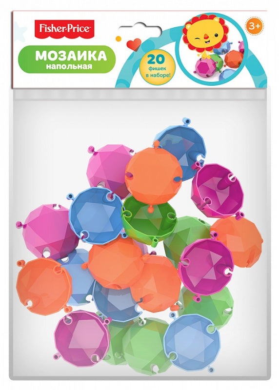 Нордпласт. Напольная мозаика "Fisher-Price. Бриллиант" 20 шт в пак арт.787