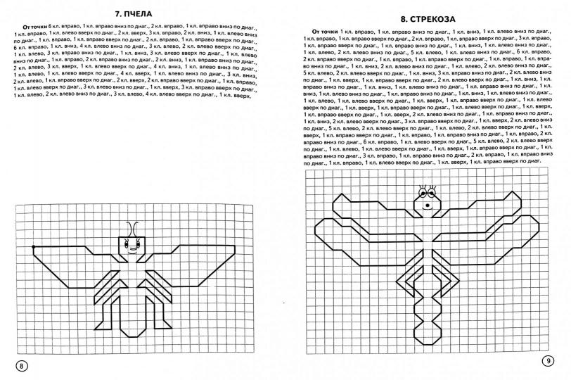 Графические диктанты.Насекомые.Пауки