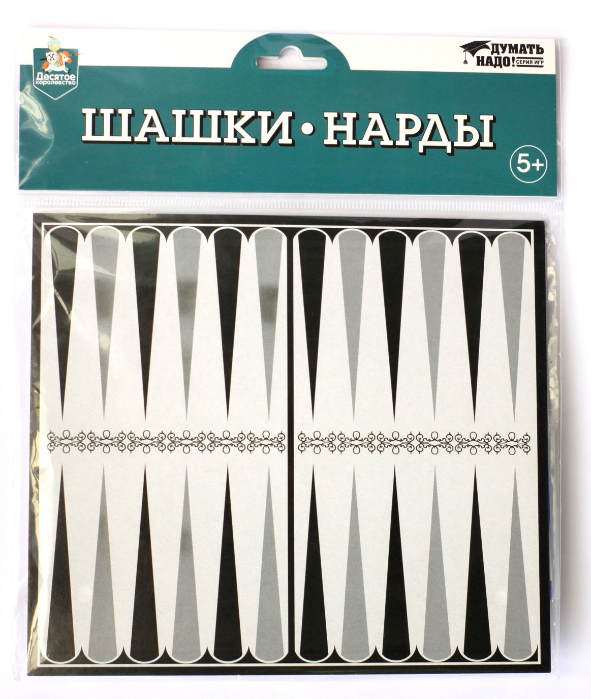 Игра настольная "Шашки-Нарды" европодвес
