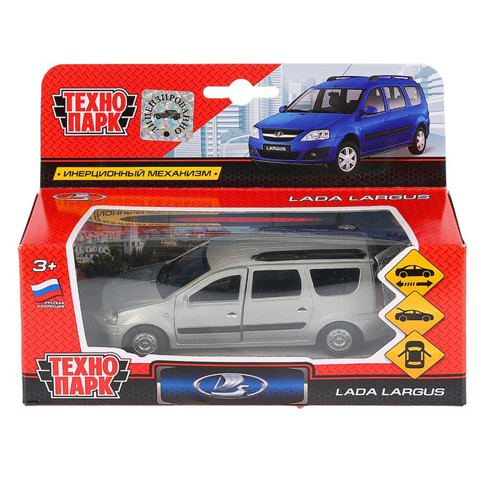 SB-16-47-N(SL)-WB 273008 Machine en métal LADA LARGUS 12 cm, double, bagage., инерц., сереб., кор. Technologie