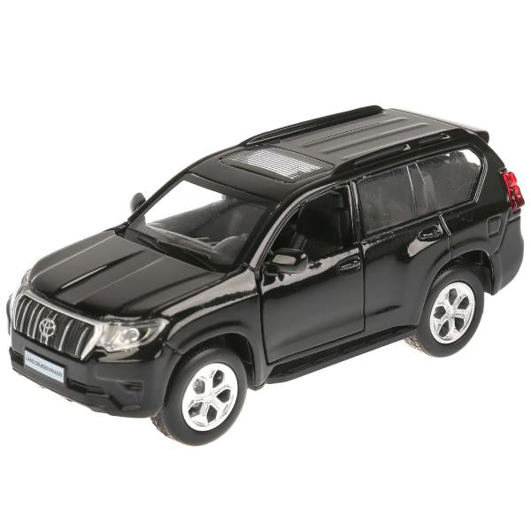Машина металл свет-звук "TOYOTA PRADO"12см, откр. двери, инерц.,черный в кор. Технопарк в кор.2*36шт