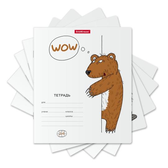 ErichKrause® Тетрадь школьная ученическая "Из-за угла" 24 листа, клетка (поштучно) арт.49223 /10