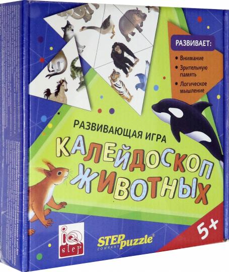 76059 Развив. игра "Калейдоскоп животных. Тримино"