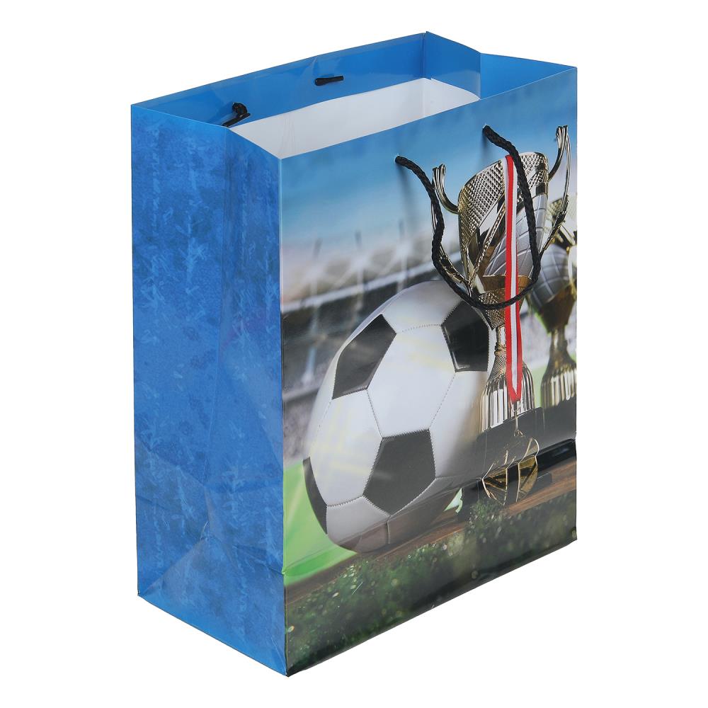 Пакет подарочный глянцевый л,футбол,140 гр/м2 ЧУДО ПРАЗДНИК в кор.10*12шт