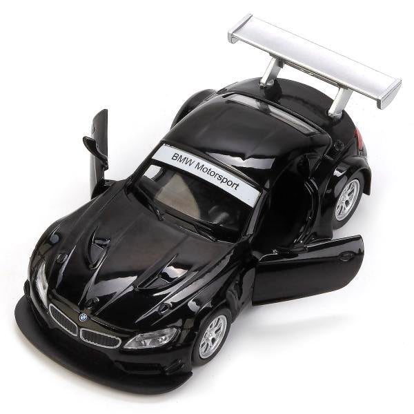 МАШИНА "ТЕХНОПАРК" МЕТАЛЛ. ИНЕРЦ. BMW Z-4 GT3, 1:38, ОТКРЫВ. ДВЕРИ В РУСС. КОР. в кор.2*36шт