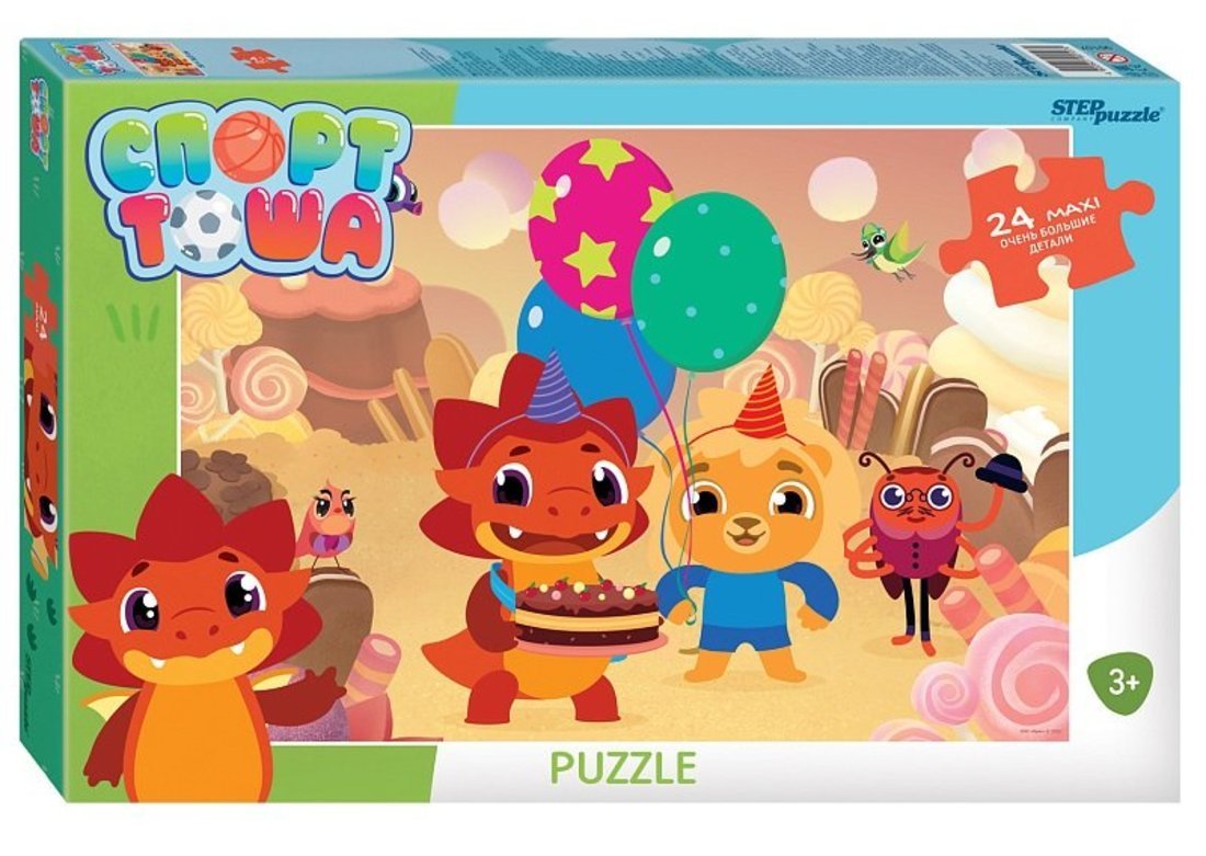 90107 Мозаика "puzzle" maxi 24 "Спорт Тоша"