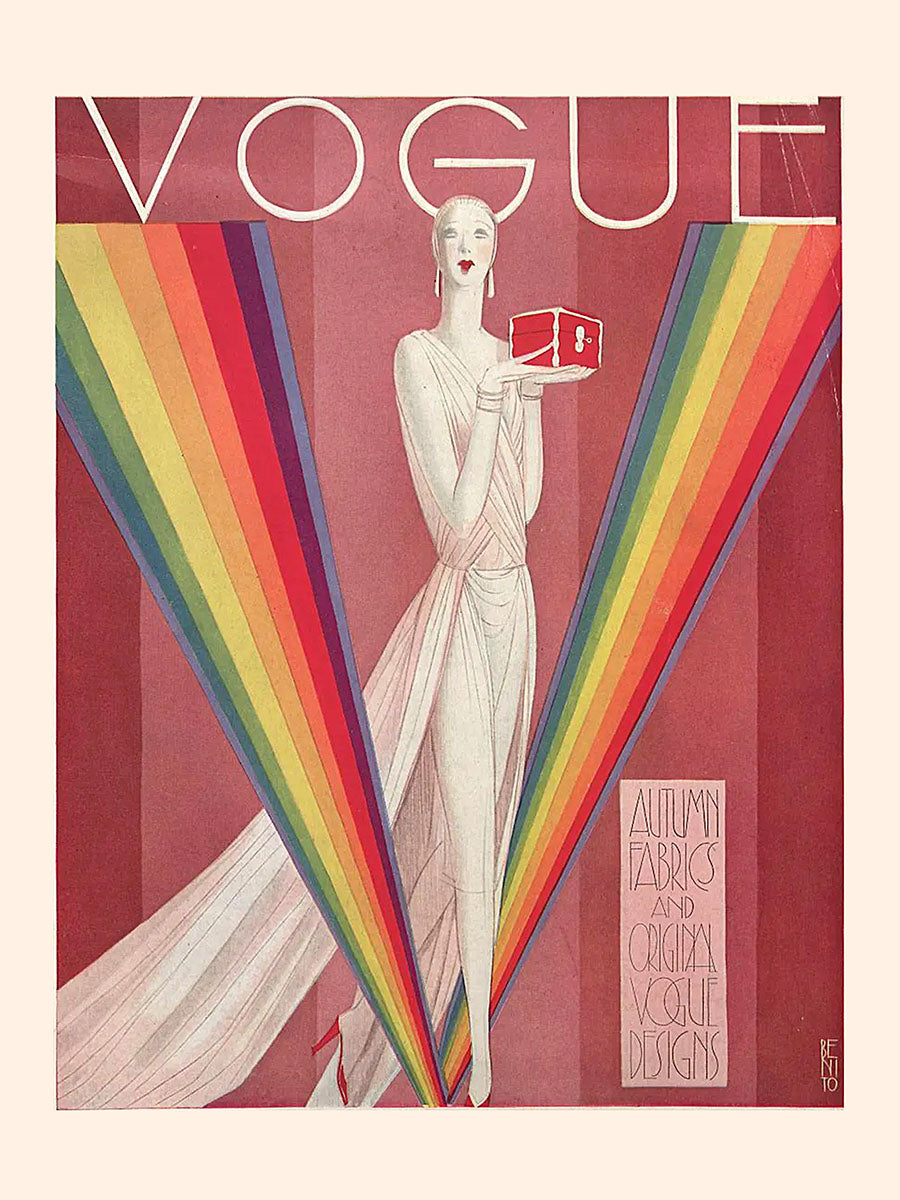 VOGUE. Дама со шкатулкой. Серия плакатов. Формат А4.