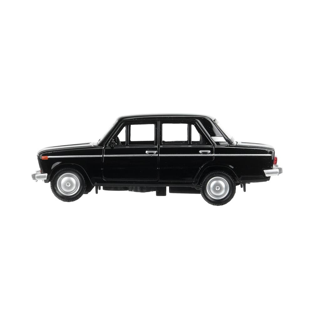 Machine en métal noir-noir VA-2106 ЖИГУЛИ 12 см, двер, инер, черный, кор. Parc technologique dans le cor.2*36шт