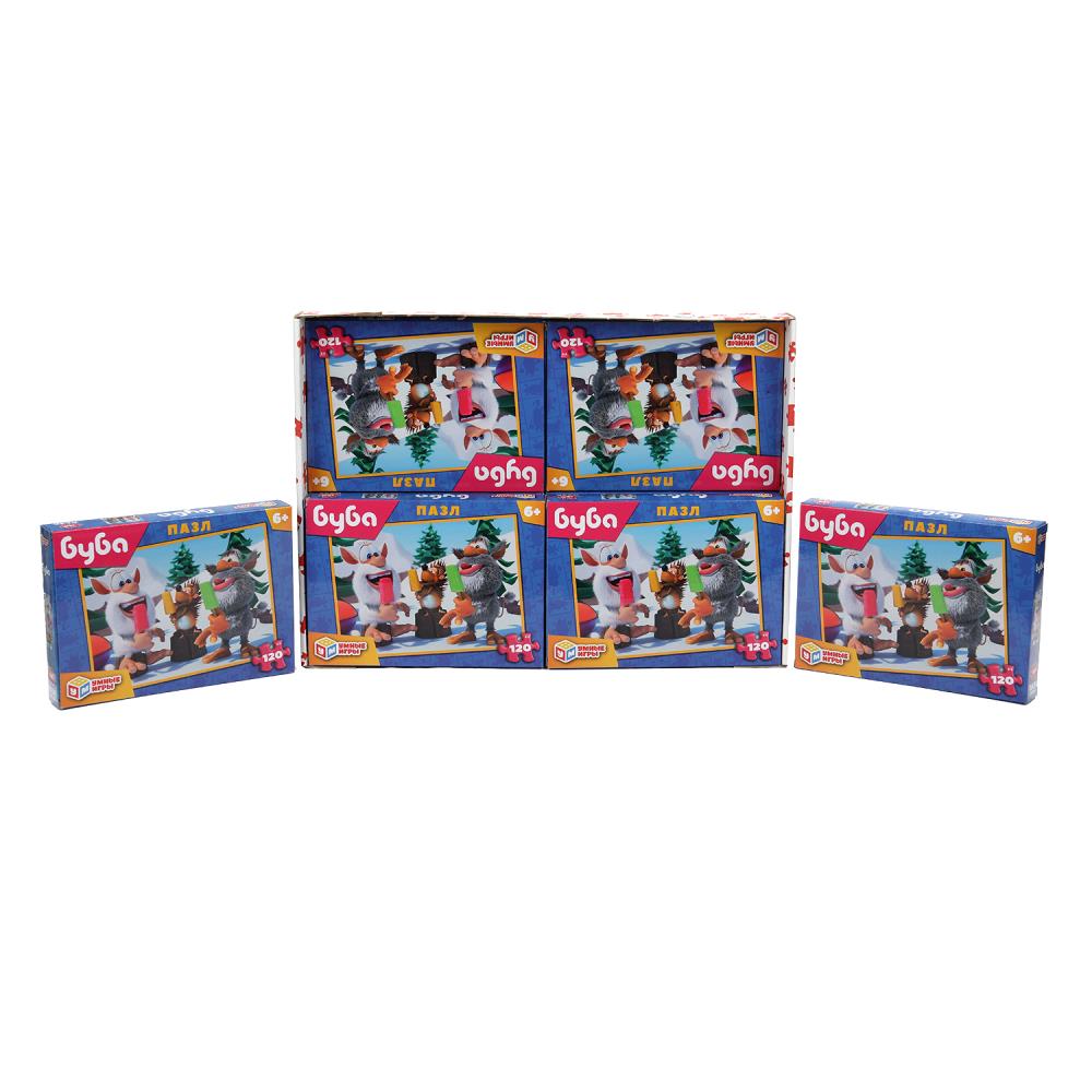 Буба. Пазлы классические в коробке. 120 деталей. 180х130х25 мм. Умные игры в уп.8шт в кор.8уп