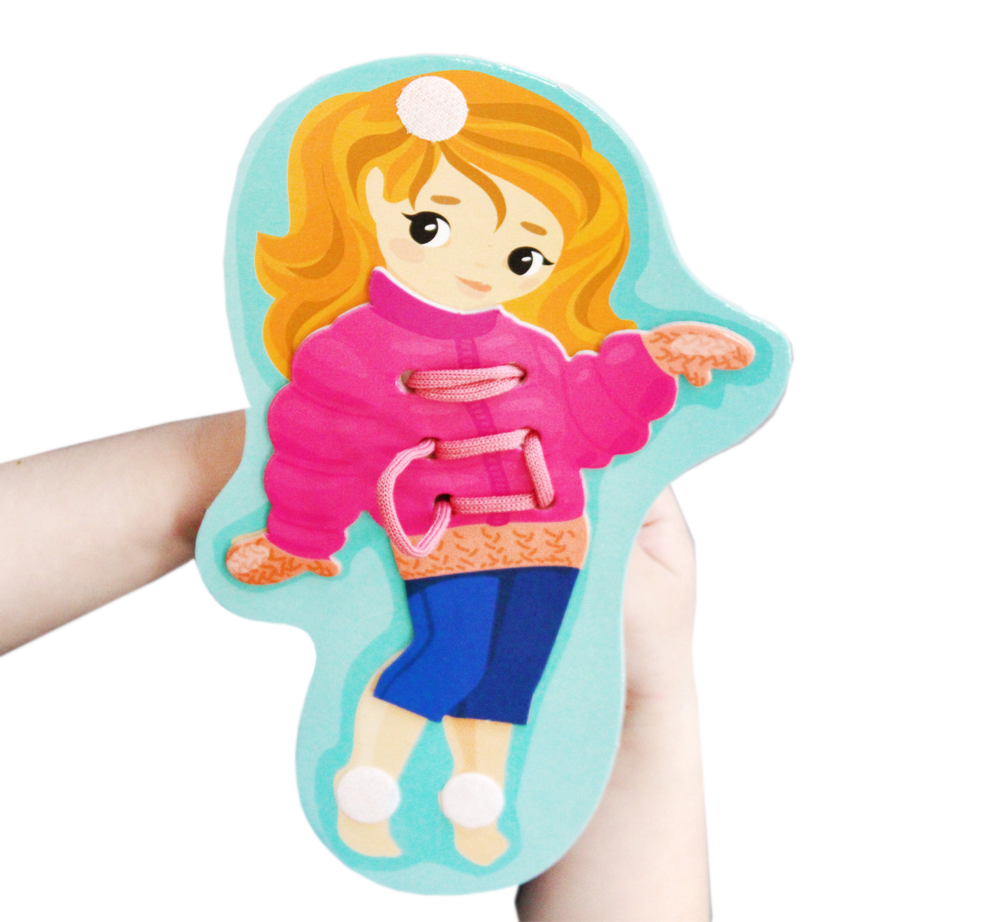 ШНУРОВКИ И ЛИПУЧКИ. "НАРЯДИ МИЛУ" BABY TOYS в кор.14шт