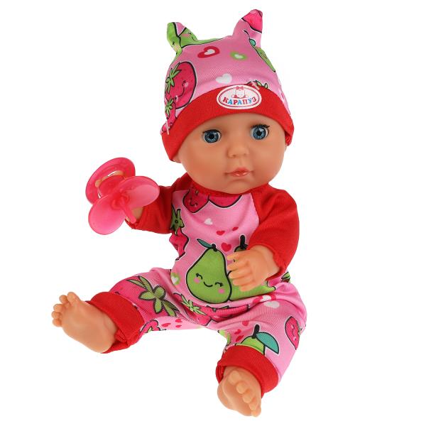 Пупс озвуч Оленька 20см в боди, пьет, писает, закр глаза, 50 звуков, 3 акс КАРАПУЗ в кор.24шт