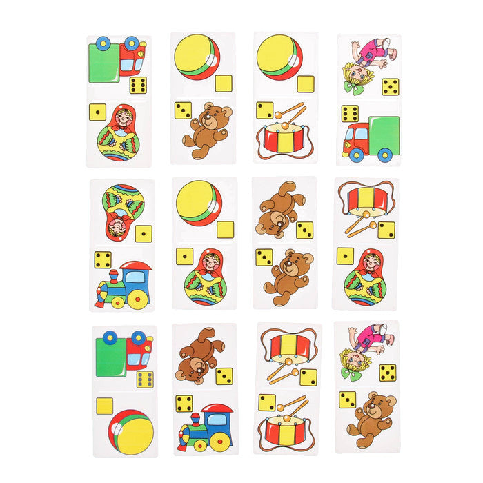 Домино пластмассовое "Мои игрушки" мал. арт.00628