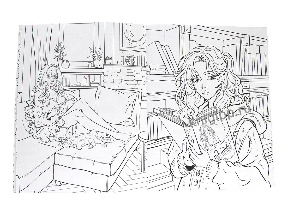 РАСКРАСКА АНИМЕ 16+ В современном ритме