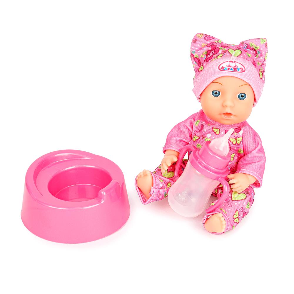 Пупс неозвуч 15см, пьет, пишет, 2акс КАРАПУЗ в кор.84шт