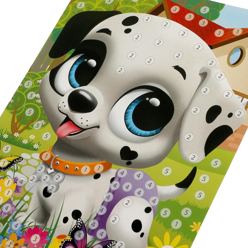 Аппликация стразами в пакете 15*21 см питомцы МУЛЬТИ АРТ в кор.100шт