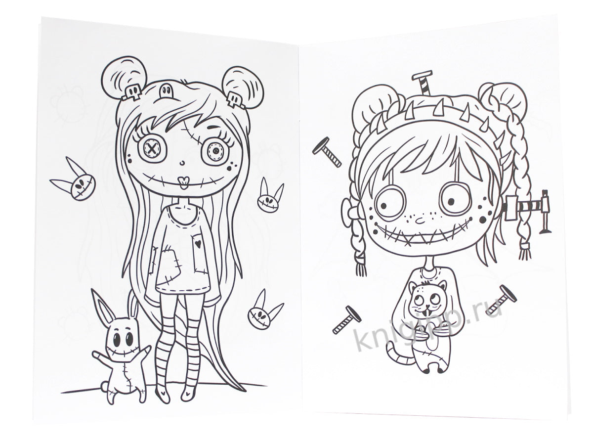 РАСКРАСКА - СТРАШИЛКА. УЖАСНЫЕ МИЛАШКИ