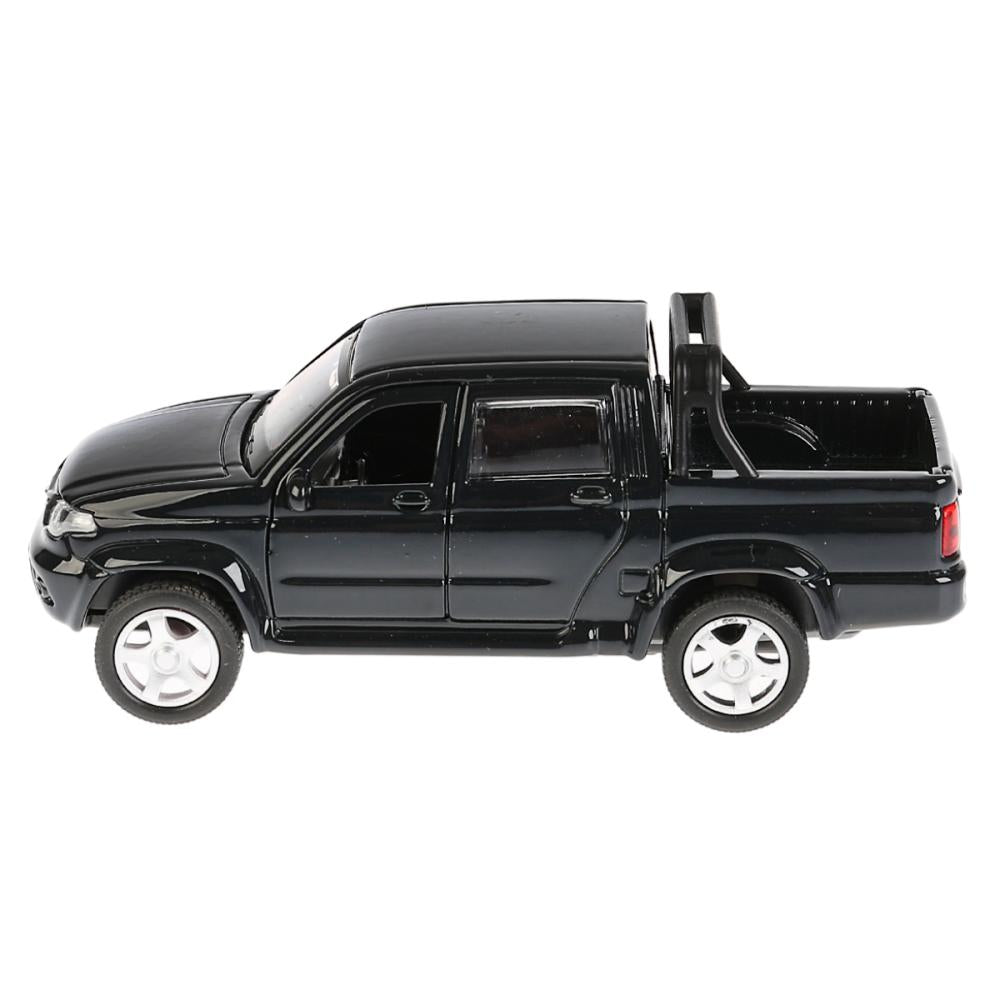 Machine métallique "UAZ PICKUP", d'une longueur de 12 cm, ouverte. двери, инерц, ЧЕРНЫЙ в кор. Parc technologique dans le cor.2*36шт