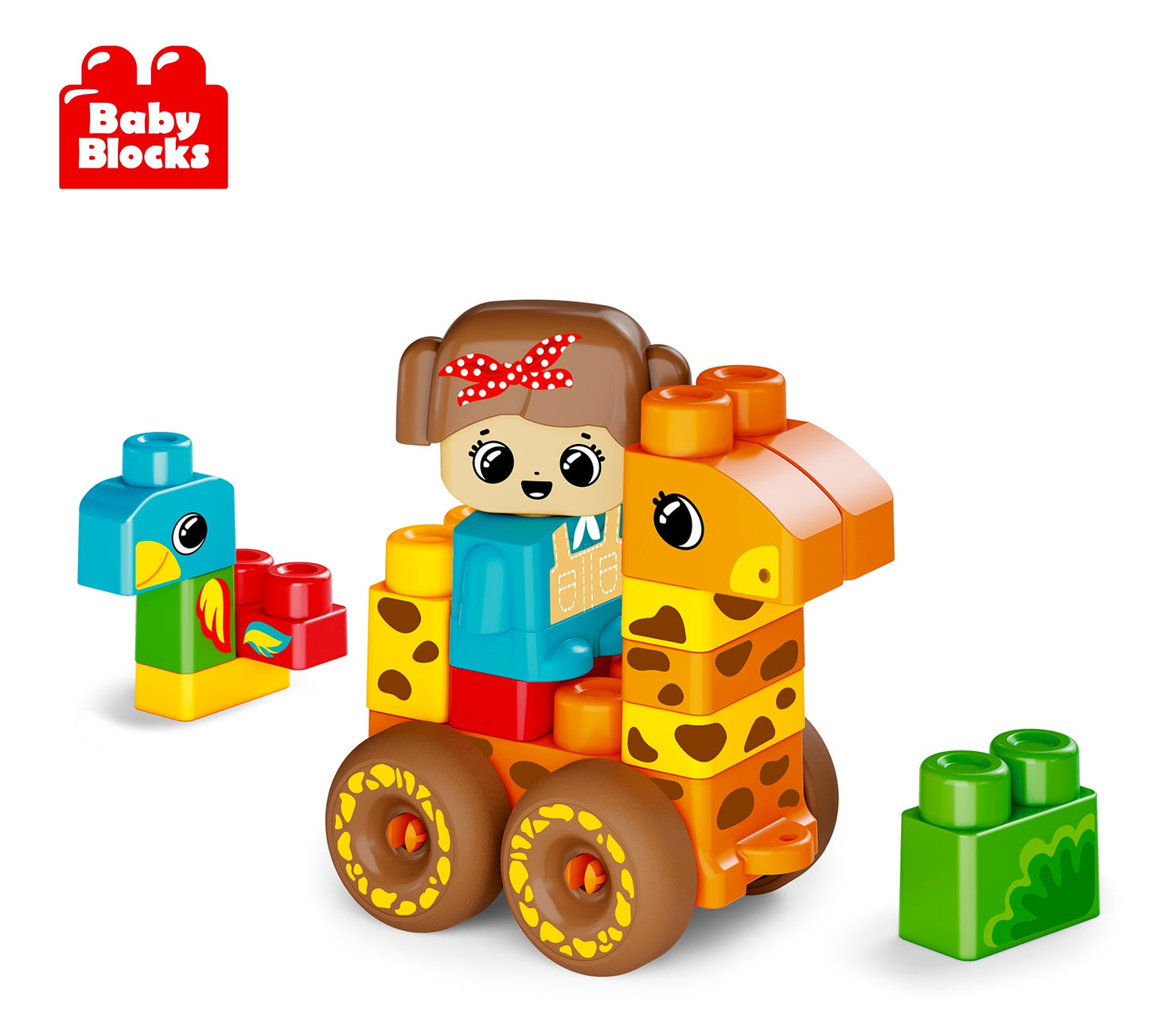 КОНСТРУКТОР ПЛАСТИКОВЫЙ "САФАРИ" 20 ДЕТ (BABY BLOCKS) в кор.7шт
