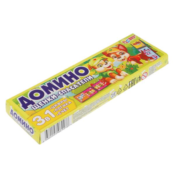 Щенки-спасатели. Domine en plastique. 3в1. 175*55*18. Умные игры в кор.100шт