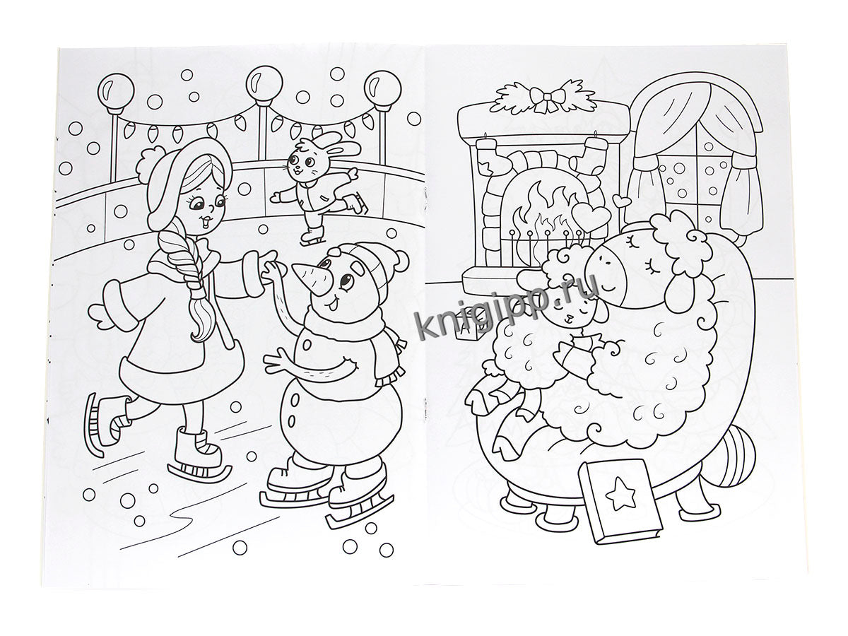 НГ РАСКРАСКИ с новогодними очками. НОВОГОДНИЕ ПРИКЛЮЧЕНИЯ