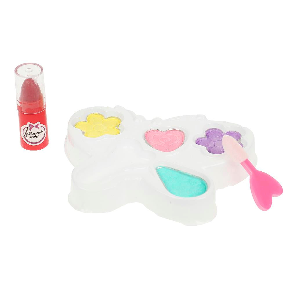 Косметика ДЛЯ ДЕВОЧЕК набор косметики: тени для век, помада для губ МИЛАЯ ЛЕДИ в кор.2*576шт