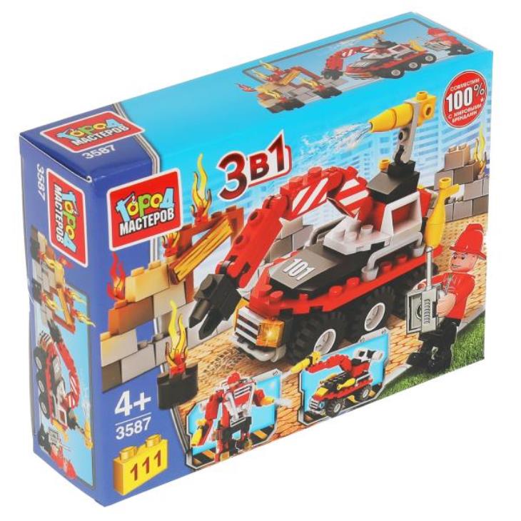 Robot de construction 3в1, 111 jours. Grands maîtres en cor.2*40шт