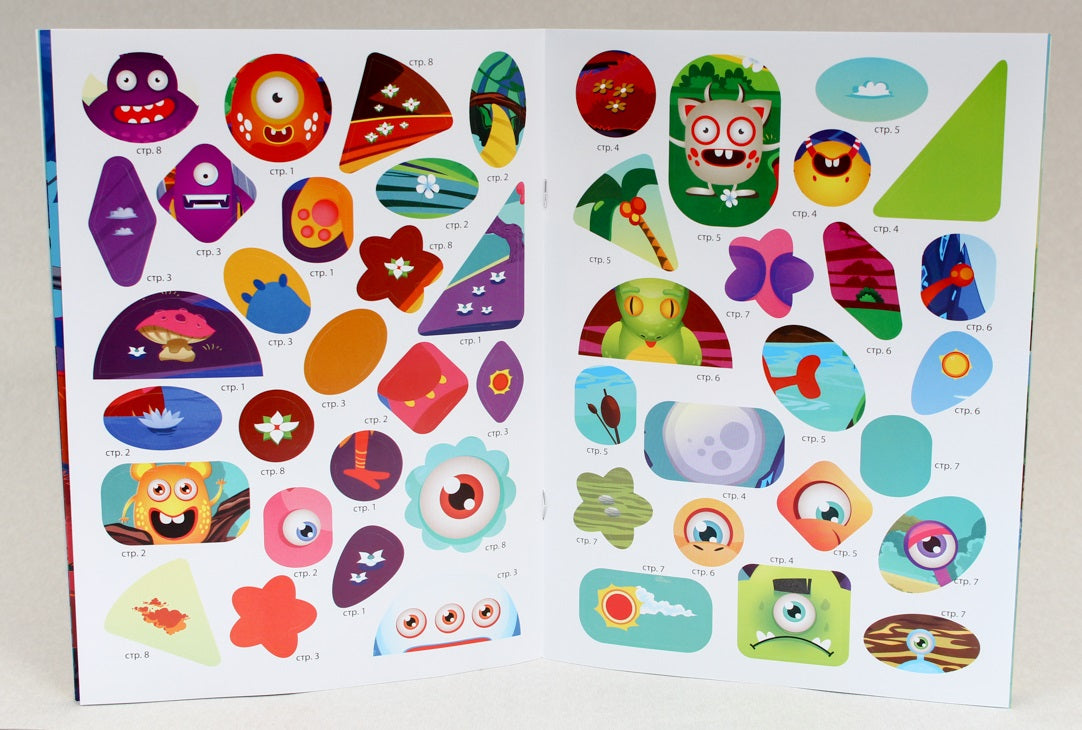 ПОЛЕЗНЫЕ НАКЛЕЙКИ. ЗАБАВНЫЕ МОНСТРИКИ