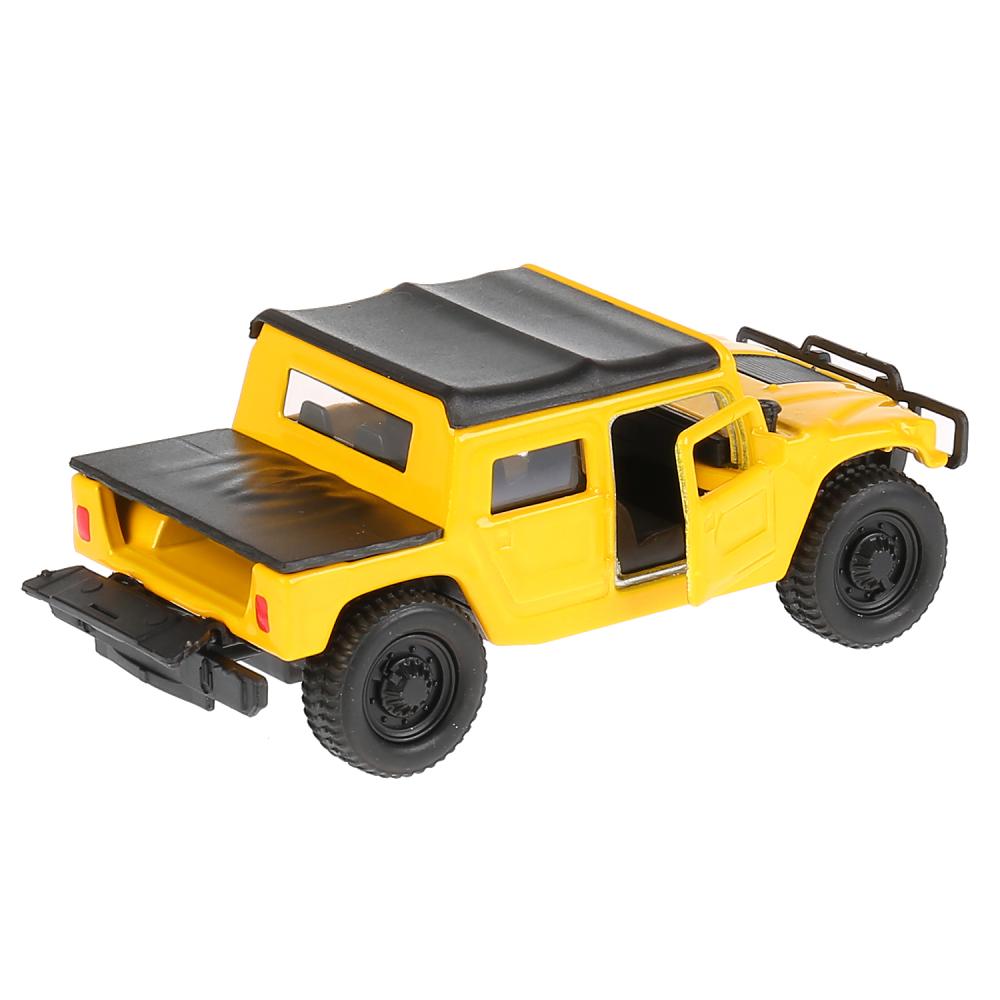 Machine en métal Hummer H1 de 12 cm, ouverte. двери, инерц. dans le cor. Parc technologique en cor.2*24шт