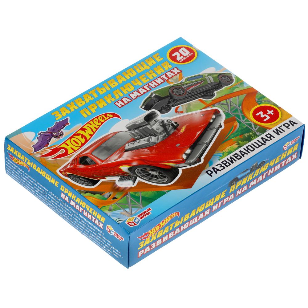 Hot wheels. Захватывающие приключения. Развивающая игра на магнитах в коробке. Умные игры в кор.7шт